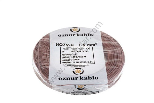 ÖZNUR 1,5 NYA KABLO KAHVERENGİ